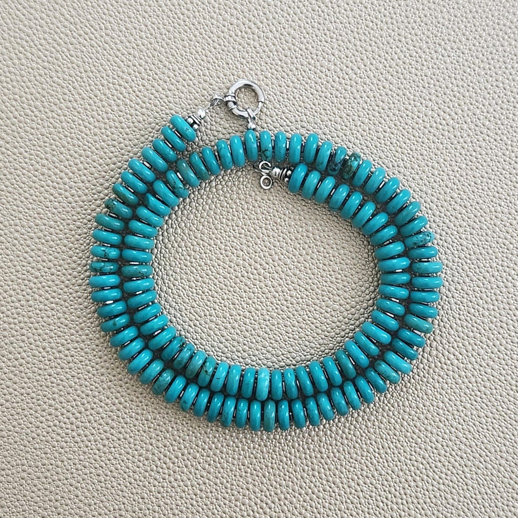 0--TURQUOISE KARMA NECKLACE--18"