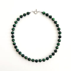 0--GREEN TIGERS EYE NECKLACE--16"