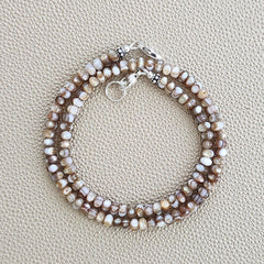 0--MINI MOTHER OF PEARL NECKLACE--16"