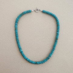 0--TURQUOISE KARMA NECKLACE--18"