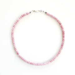 0--MINI PINK OPAL NECKLACE--16"