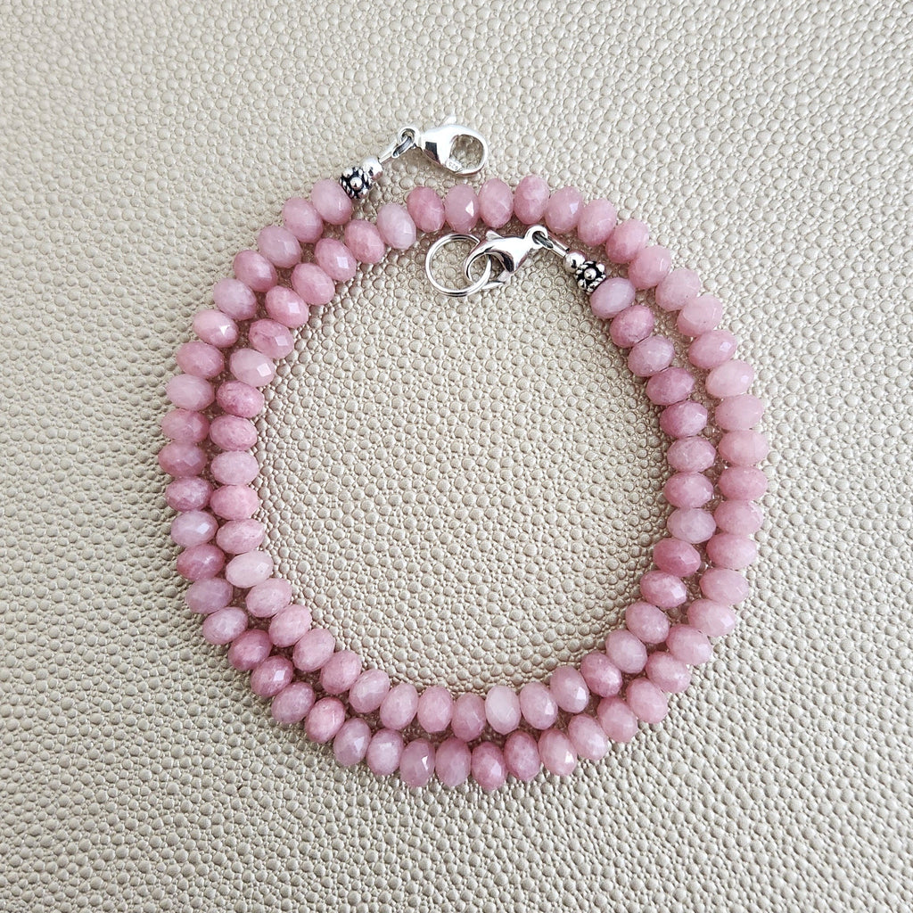 0--MINI PINK OPAL NECKLACE--16"