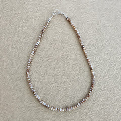0--MINI MOTHER OF PEARL NECKLACE--16"
