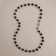 00--GARNET NECKLACE-24"