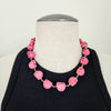 PINK SKULL BEAD NECKLACE-20"
