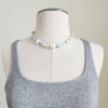 MORGANITE GEMSTONE NECKLACE-16"