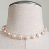 BLUSH PEARL NECKLACE-16"