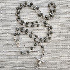 4--ROSARY PYRITE GEMSTONE (6MM)