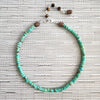 2--TURQUOISE HEISHI NECKLACE-16IN