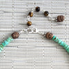1--TURQUOISE HEISHI NECKLACE-16IN