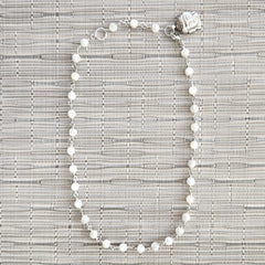 2--MOTHER OF PEARL NECKLACE WITH BUDDHA-16"