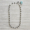 4--PYRITE NECKLACE WITH AMAZONITE PRISM