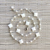 4--MOTHER OF PEARL CLOVER NECKLACE-15.5"