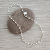 8--MOTHER OF PEARL CLOVER NECKLACE-16"