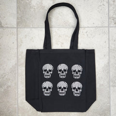 6--MINI NEO SKULL CANVAS TOTE