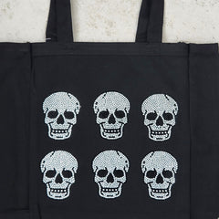 6--MINI NEO SKULL CANVAS TOTE