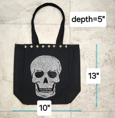 6--NEO SKULL CANVAS TOTE