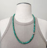 0--TURQUOISE NECKLACE WITH 925 SILVER SKULL BEAD