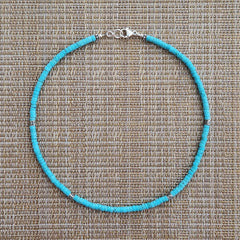 1--TURQUOISE HEISHI NECKLACE