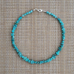 2--TURQUOISE CHIP NECKLACE