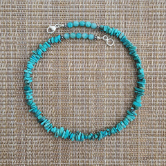 2--TURQUOISE CHIP NECKLACE