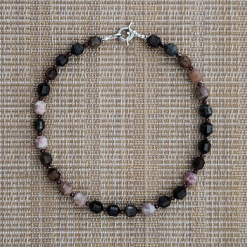 1--TOURMALINE GEMSTONE NECKLACE