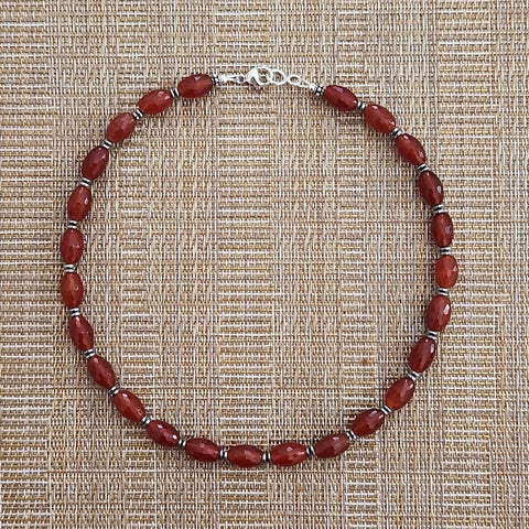 1--CARNELIAN NECKLACE