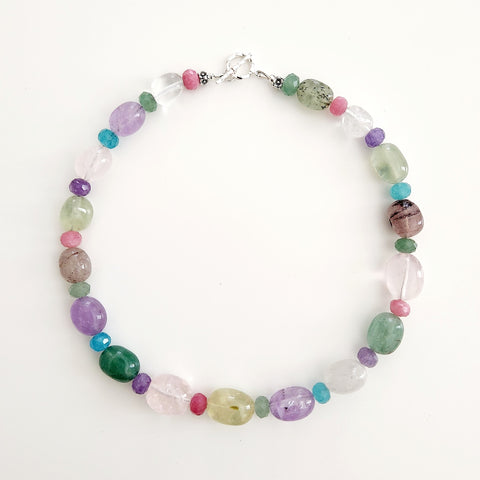 2--MIXED QUARTZ NECKLACE (PRETTY VERSION)