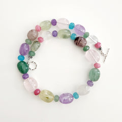 1--MIXED QUARTZ NECKLACE (PRETTY VERSION)