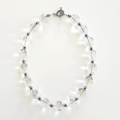 1--CLEAR QUARTZ NECKLACE