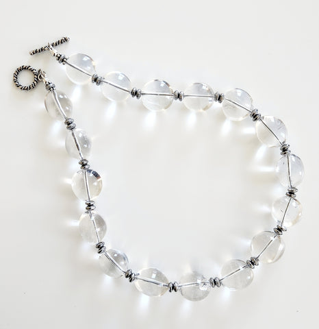 2--CLEAR QUARTZ NECKLACE