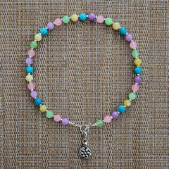 2--PRETTY IN PASTELS NECKLACE W/ 925 MINI MANDALA