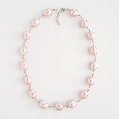 1--ROSE PEARL NECKLACE-18"