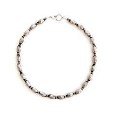 VINTAGE 925 SILVER BEAD NECKLACE-16"