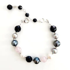 BLACK ONYX GEMSTONE MIX BRACELET