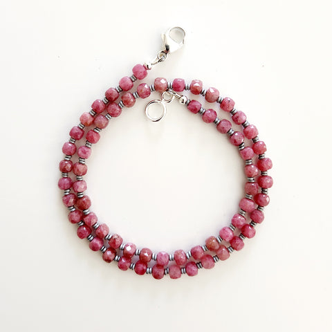 3--THULITE NECKLACE