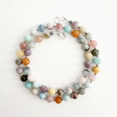 0--CHAKRA GEMSTONE NECKLACE --20"