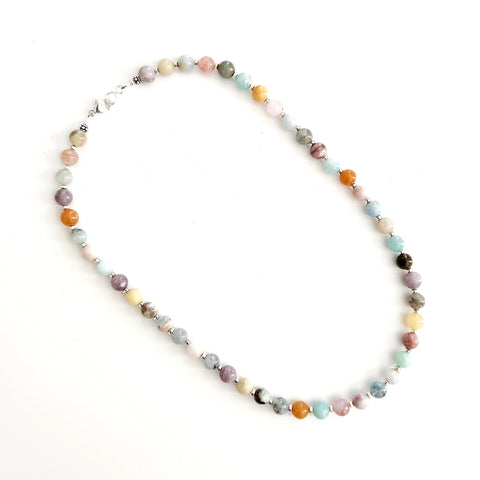 0--CHAKRA GEMSTONE NECKLACE --20"