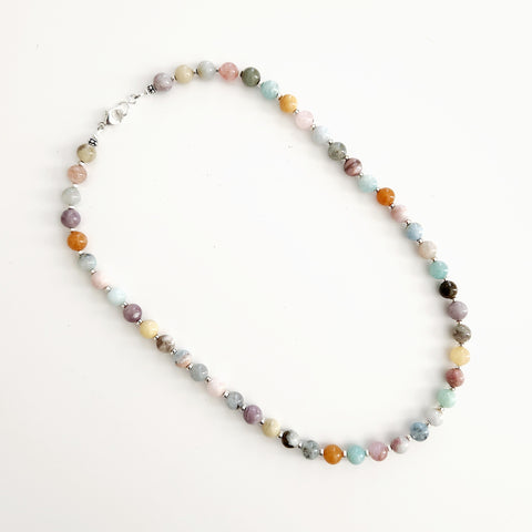 0--CHAKRA GEMSTONE NECKLACE --20"