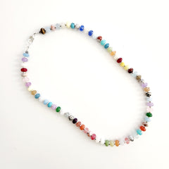 0--MIXED GEMSTONE NECKLACE-20"