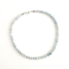 0--AQUAMARINE NECKLACE-16"