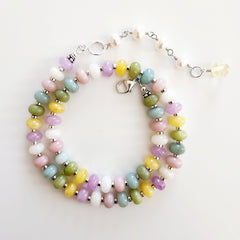 0--MELTING MOMENTS MULTI GEMSTONE NECKLACE-16"