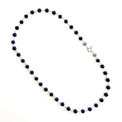 0--8MM LAPIS LAZULI NECKLACE-24"