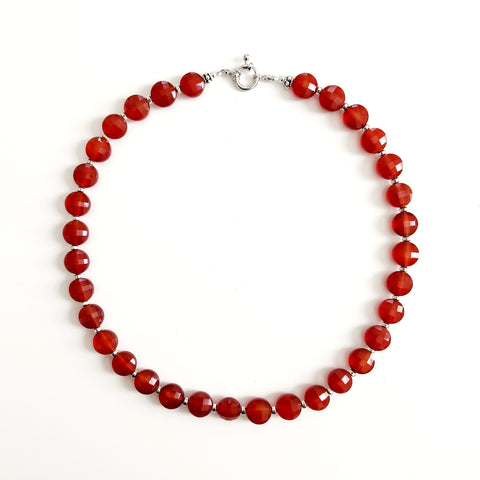 0--CARNELIAN NECKLACE--16"