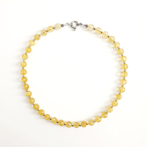 0--CITRINE NECKLACE--16"