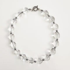 CLEAR QUARTZ NUGGET NECKLACE