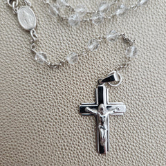 ROSARY CLEAR QUARTZ GEMSTONE (6MM)