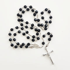 ROSARY BLACK ONYX GEMSTONE (8MM)