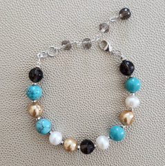 TURQUOISE GEMSTONE MIX BRACELET