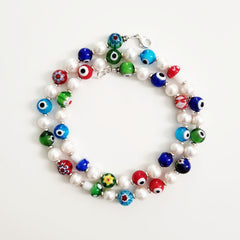 0--EYE SEE BEADED NECKLACE--24"